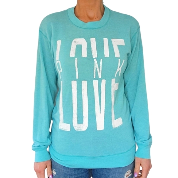 Pink by VS Pullover Sweater Size X Small Blue - Picture 1 of 5